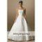 china white embroidered beading wedding dress
