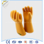 Protective rubber insulating gloves