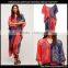 Women Plus Size Beach Bohemian Printed Dress India Ladies Chiffon Boho Loose Maxi Dresses