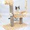 MOQ 200 pieces !Spring Amazon Hot Sales Cactus Giraffe Zebra Cute Animals Scratch Board Cat Climbing Frame Cat Tree