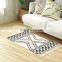 Washable silk printed carpet rug cotton woven mosaic pattern floor mat