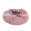 Hot Sale Calming Soft Fuzzy Fur Donut Cuddler Cat Dog Bed