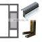 3 Over 1 Aluminum Casement Storm Windows and Doors Profiles With Safety Features Attached