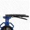 Bundor dn100 ductile Iron PN16 wafer butterfly valve  with handles manufacturer