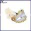 Plastic Sexy Lace Lady Party Mask With Feather SCM0029