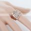 White Diamond Gold Ring Jewelry Supplier, 14k Rose Gold Snake Ring Jewelry, Fashion Design Party Wear Gift Gold Ring