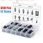 Assortment of 350pcs Car Body Plastic Push Pin Rivet Fastener Trim Moulding Clip