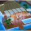 Architectural scale model for hotel layout, Miniature building model