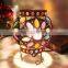 Moroccan Lantern lamp multi color crystal metal table lamp wholesale indian lamp metal lantern candle holders