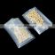 Open Top Clear Plastic Vacuum Bag Heat Seal Nylon Package bags with Grain Embossing for Snack Coffee Bread Storage