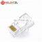 MT-5053A China Supply RJ45 Cat.6 Cat.7 Connector Modular Jack Plug With Gold Plated