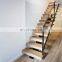 Straight Mild Steel Glass Modern Staircase Indoor Staircase