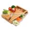 Latest Hot Selling Multi-functional Bamboo Cutting Board with 4 Containers Tray Storage Boxes Chopping Boards
