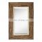 Rustic Farmhouse Living Room Decorative Wood Wall Hanging Mirror