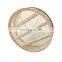 Vintage Round Natural Wooden Wicker Rattan Woven Wall Shelf Rack for Bathroom