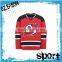 100% polyester cheap red ice hockey jersey