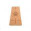 Wholesale manufacturer eco friendly tpe cork rubber natural Cork Yoga Mat