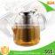 Borosilicate glass tea pot , Tea brewer ,Stainless steel tea maker