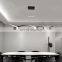 Modern LED Pendant Lights Living Room Bedroom Strip Inside Wave Acrylic LED Chandelier Lamps