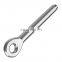 JRSGS stainless steel 304 316 rigging eye terminal wire rope fitting eye swage terminal for cable railing
