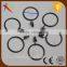 Strong metal Black curtain eyelet rings drapery rings with clips