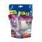 Custom plastic zipper stand up packaging pouch toy storage bag with clear window