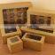 Customized Variety Colors Printing Meat Pie Pastry Packaging Boxes Dessert Bakery Pie Macaron Paper Boxes With Window For Food