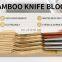 Kitchen Bamboo Knife Block Holders 12 Knives Drawer Organizer And Holder In-Drawer