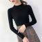 SW01 Wholesale Most Popular Women Classic Fashion Crew Neck Knitted Merino Wool Cashmere Jumper Sweater