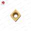 CCMT120408-PM Carbide Turning Insert with Yellow CVD Coating for Steel