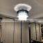 Кристальная напольная люстра в стиле Semi Flush Mount с цилиндрической цилиндрической лампой для коридора и спальни