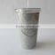 Double wall travel mug with glitter printing insert