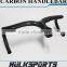 Factory Directly Supplier Carbon Road Handlebar 3K Glossy Finishing 420 mm * 90/100/110 Road Handlebar 700C Road Handle Bar