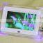 cheapest best selling White 7 inch HD TFT LCD Digital Photo Frame Picture Frame with Slideshow Transparent