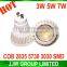 Energy saving g4 led spotlight COB chip 6000k 6500k pure white 3W 7w spot light with great price