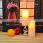 simulated flame ivory wax moving flame led candle with remote