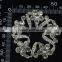 Factory Wholesale Shiny Zinc Alloy Crystal and Rhienstone Brooch Pins, Lady Crystal Brooch Pins for wedding design