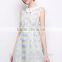 wholesale custom fashion high quality womens pattern sleeveless dress, chiffon dress