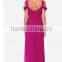 Women's Cute Purple V-Neck Dress