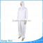 Waterproof disposable protective coverall with hood