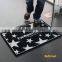 Printed polyamide dart board floor mat