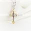 DAIHE silver crystal smooth pendant gold jewelry necklace