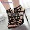 Black sexy woman sandals new design women sandals shoes