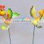 5 inch Plastic China Garden Decor Cock Garden Stake, Garden Animal Decor Ideas