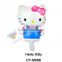 2016 Advertising Hello kitty shaped foil balloon mini size helium balloon for kids play