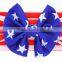 Deshine American Flag Ears Headband Bows For Hair ZX1070