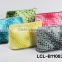 LCL-B1503159-LA braid look pu pvc color customized fashion lady travel weekend tote cosmetic bag