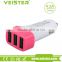 2016 Veister brand hotsale universal high quality 3 port usb car charger 5v 4.2a A fast charging