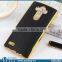 New Product Chrome Gold Side PC Leather Coated Cell Phone Case for LG G4