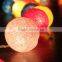 Multicolor Cotton Ball Holiday Time Christmas Decorations